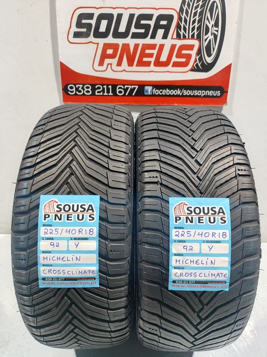 2 pneus semi novos 225-40R18 Michelin - Oferta dos Portes