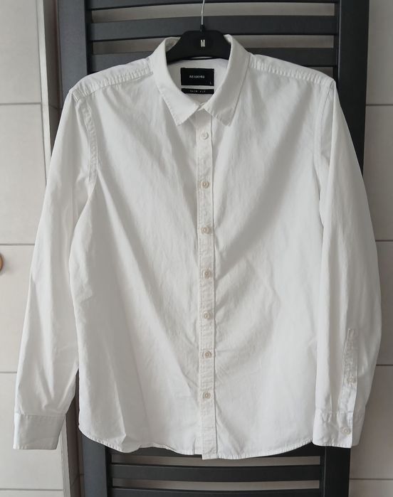 Koszula młodzieżowa SLIM  Fit biała