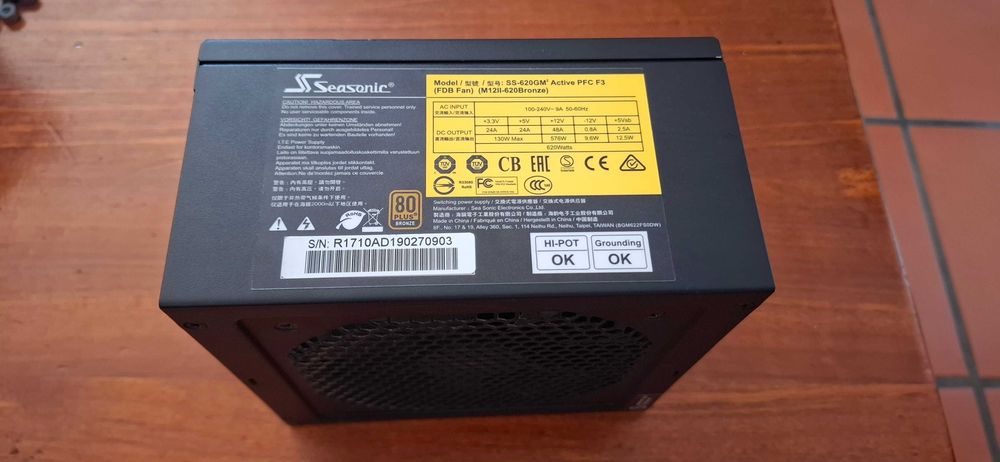 Fonte Alimentação Seasonic M12II 620W 80+ Bronze Modular