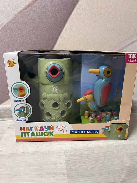 Розвиваюча іграшка магнітна гра «Нагодуй пташок»