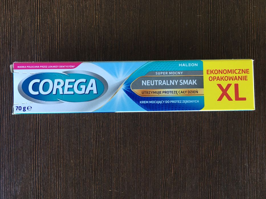 COREGA 70g Kremy mocujące do protez zębowych - Smak Neutralny