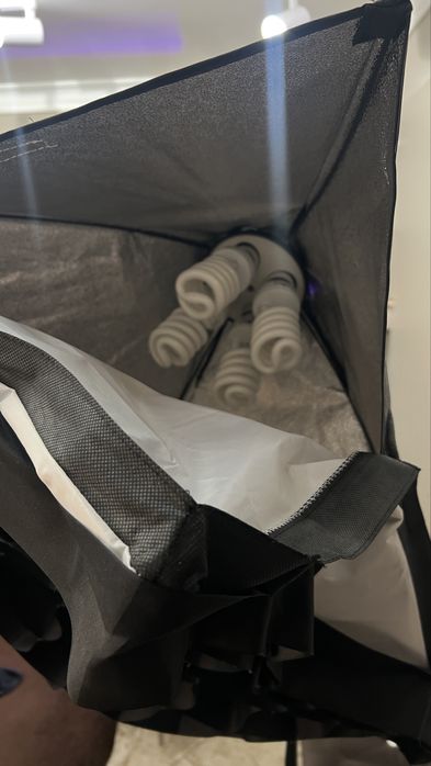 Набір постійного світла, софтбокс + 3 лампи + соти