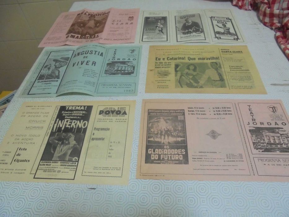Folhetos de Cinema dos anos 80