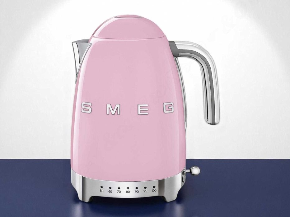 Електрочайник SMEG / СМЕГ KLF04PKEU, 1.7 л, ретро, рожевий