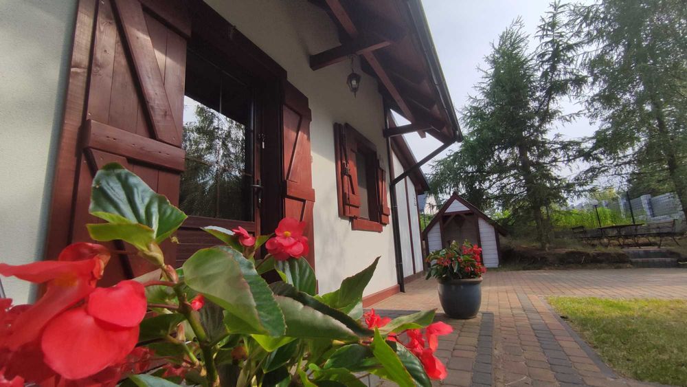 Kaszuby - Domek nad jeziorem z kominkiem, sauną i balią na drewno