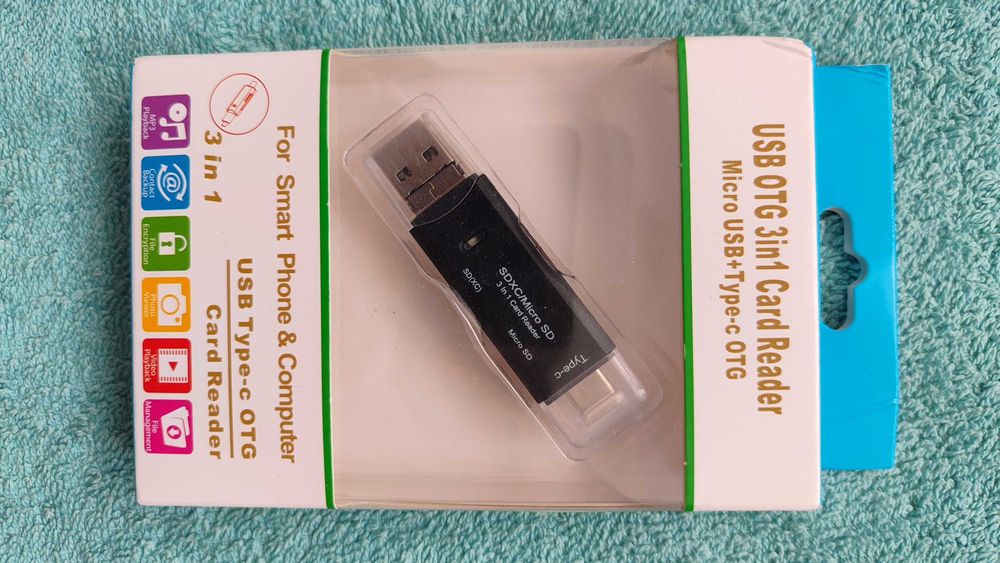 Зчитувач картридер флеш-карт Card reader USB