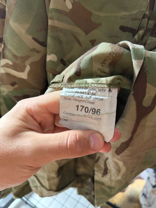 Тактична камуфляжна сорочка кітель British Army MTP мультикам