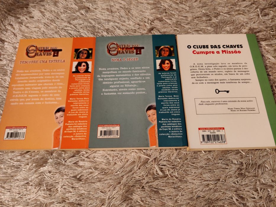 Livros "O Clube das Chaves"