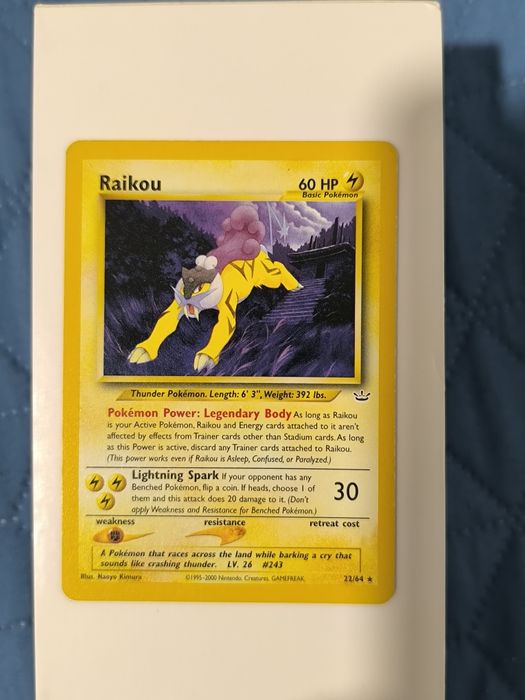 Carta Pokémon Entei /Raikou