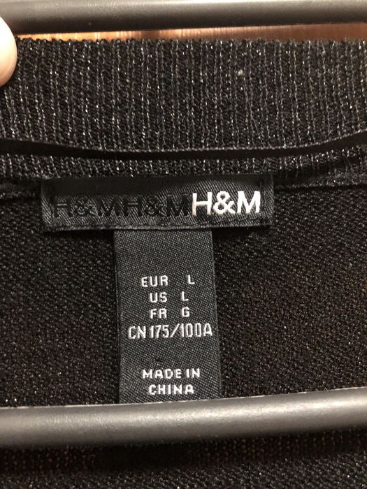 Sweter damski czarny rękaw 3/4