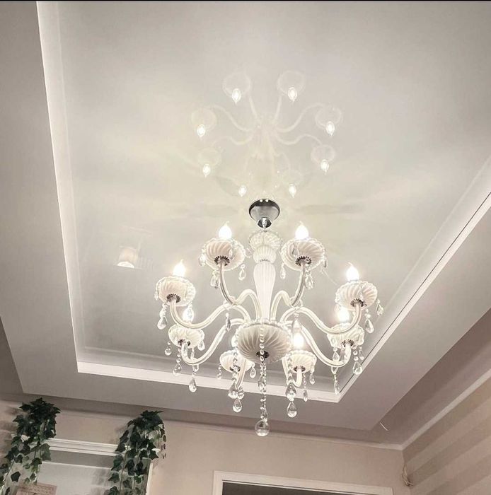 Żyrandol z kryształkami Carpendo 8 ramion