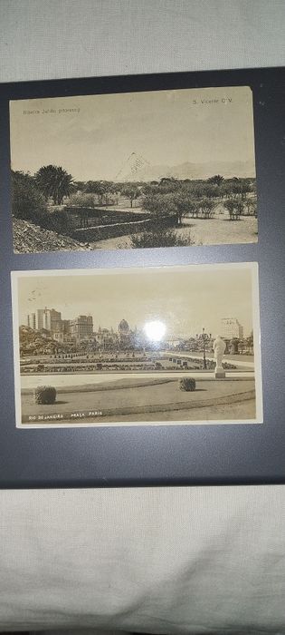 Postais antigos de 1937 e 1935