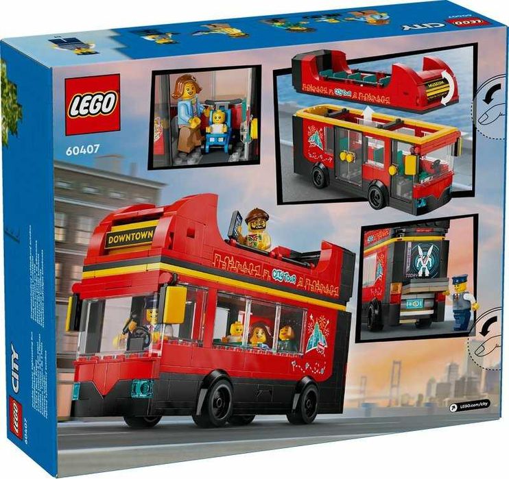 LEGO CITY 60407 AUTOKAR Czerwony piętrowy