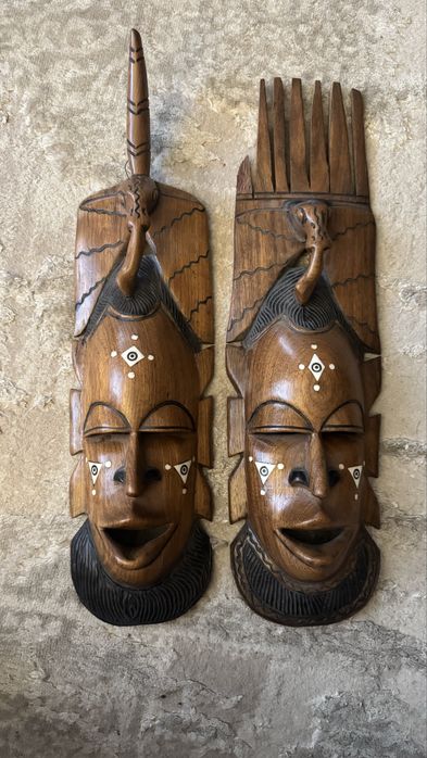 Маски Африка ручная работа