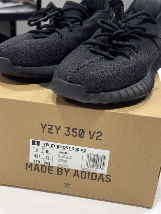 YEEZY BOOST 350 V2 - ONYX Tam 42 2/3 EUR 9 US