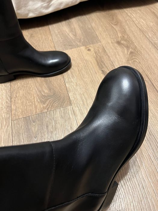 Нові сапожки zara шкіряні