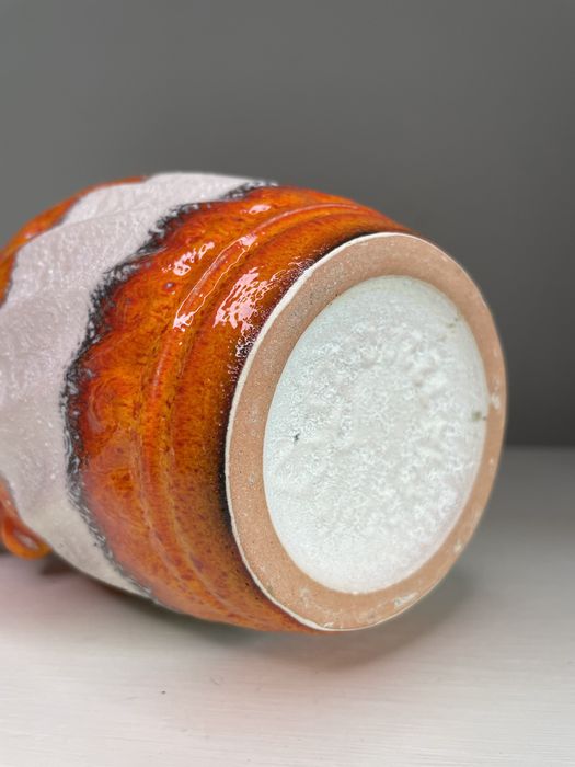 Ceramiczny wazon Carstens Fat Lava. Stara ceramika West Germany.