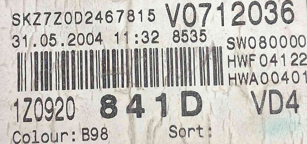 Quadrante / Painel de Instrumentos 1Z0920841D - SKODA OCTAVIA II