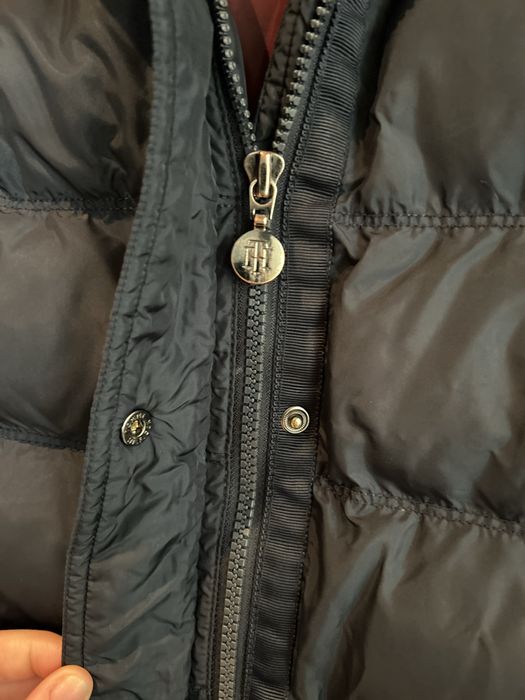 MEGA kurtka puchowa płaszczyk naturalny puch Tommy Hilfiger - L
