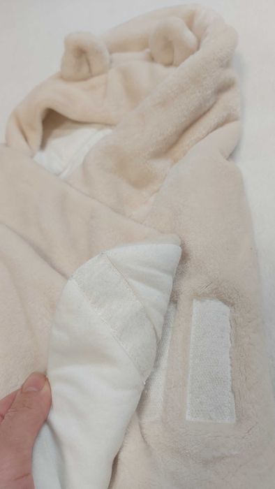 Конверт-одияло з капюшоном ведмедик