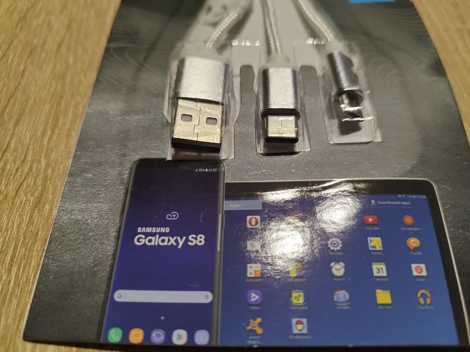Zestaw kabli USB typ C - micro USB - USB
