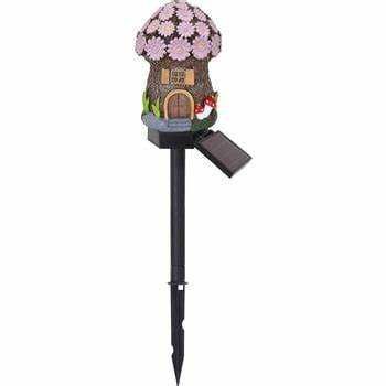 Lampka solarna ogrodowa w kształcie domku chatki