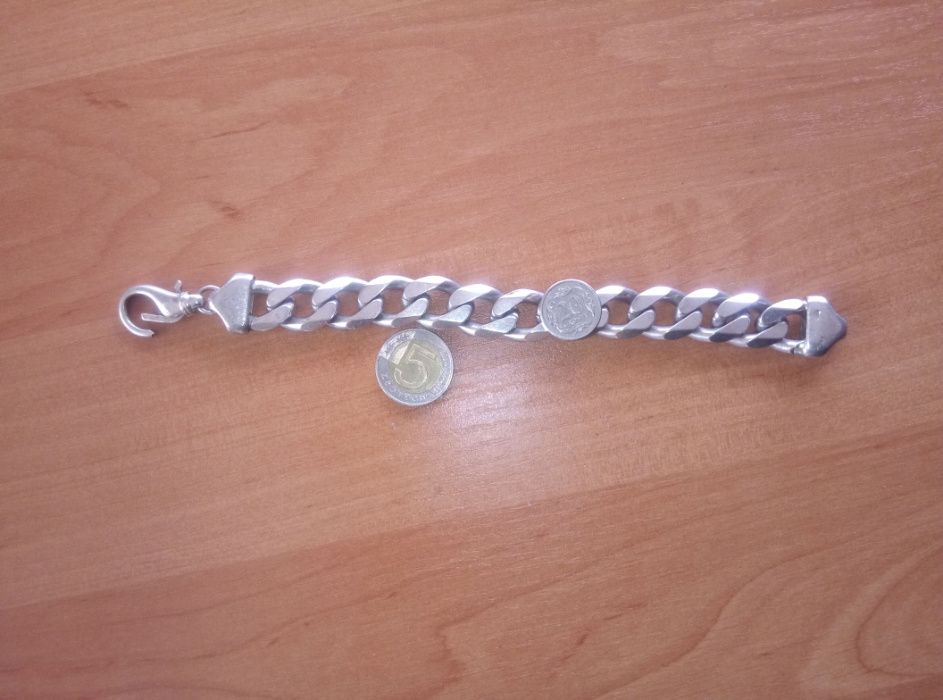srebrny brazoletka