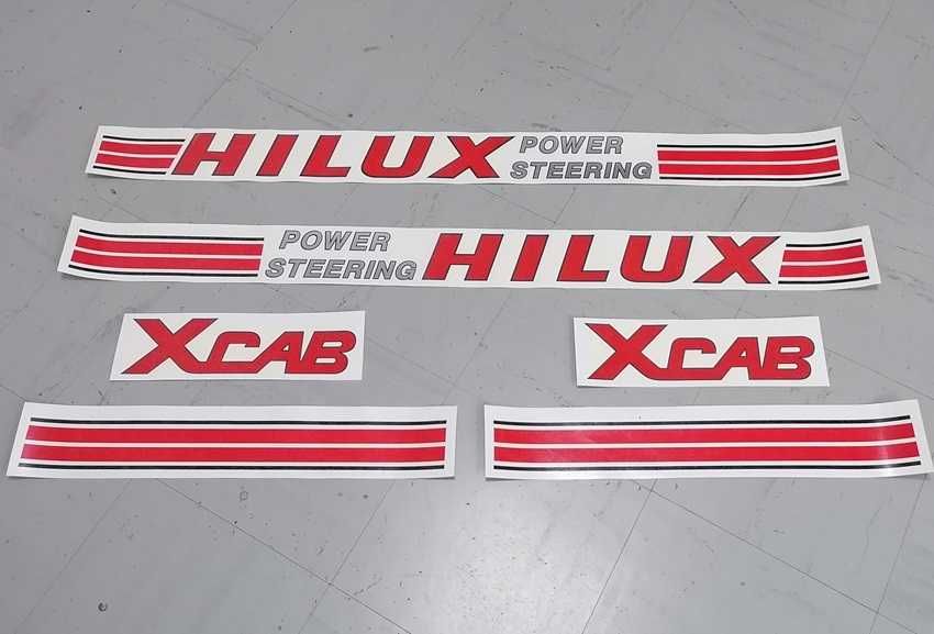 Autocolantes/Stickers para Toyota Hilux Power Steering 4WD Xcab