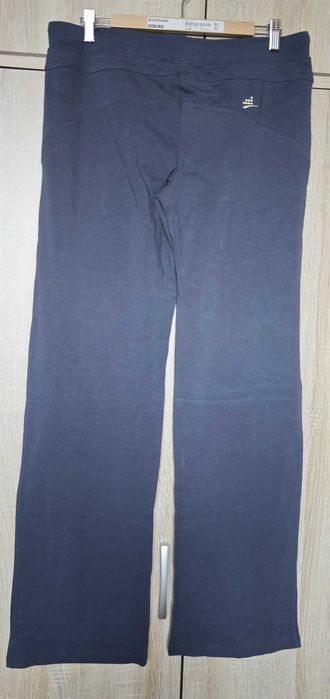 Petrol granatowe spodnie proste dresy nowe L/XL