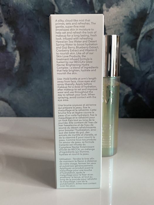 Nowy oryginalny setting sprey Becca Glow Shield prime set mist