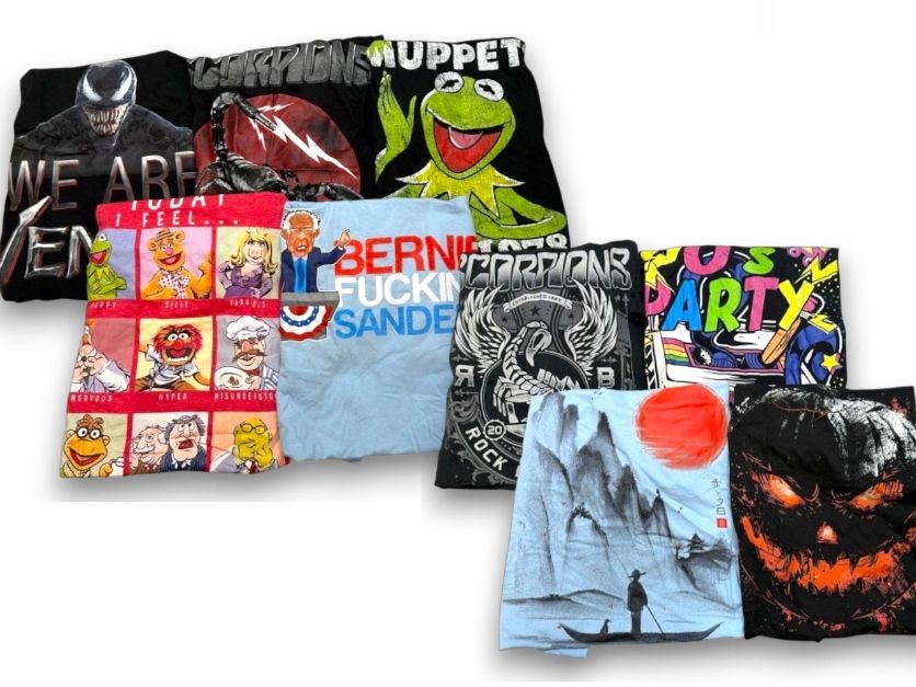 Koszulka T-Shirt Damska Zestaw 8Szt. | Rozm. Xl