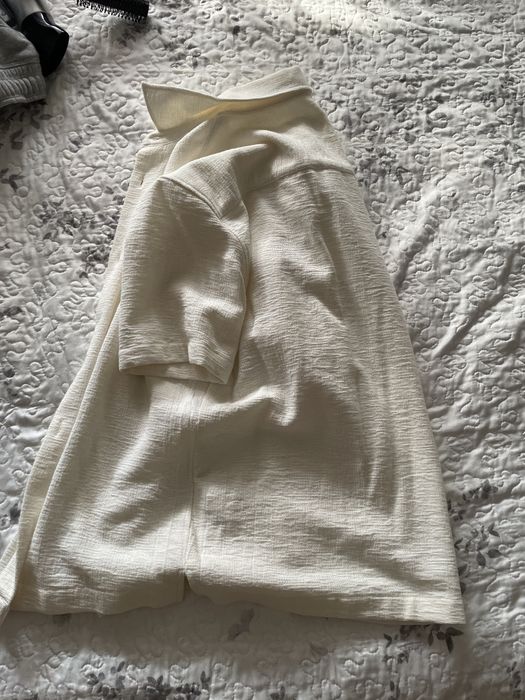 Camisa de linho Beje da zara