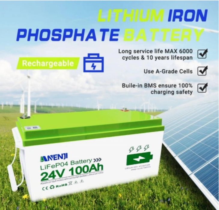 PowMr 24v 100 Ah LifePO4 BMS