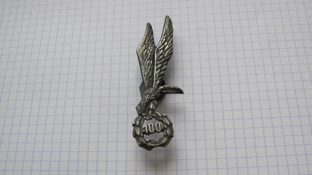 Odznaka skoczka spadochronowego wz. 1958 , 100 skoków