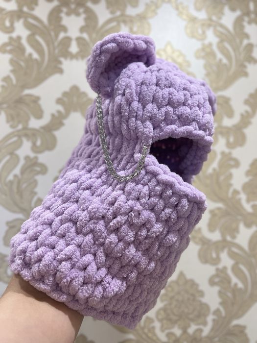 Балаклава з Alize Puffy. Шапка з Alize Puffy