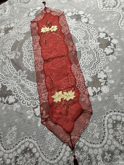 Napron de Natal bordado à mão
