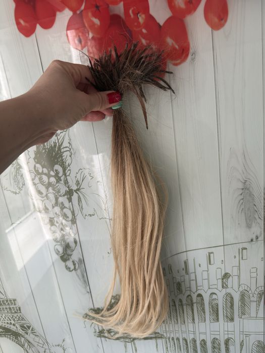 Натуральне словʼянське  волосся світле