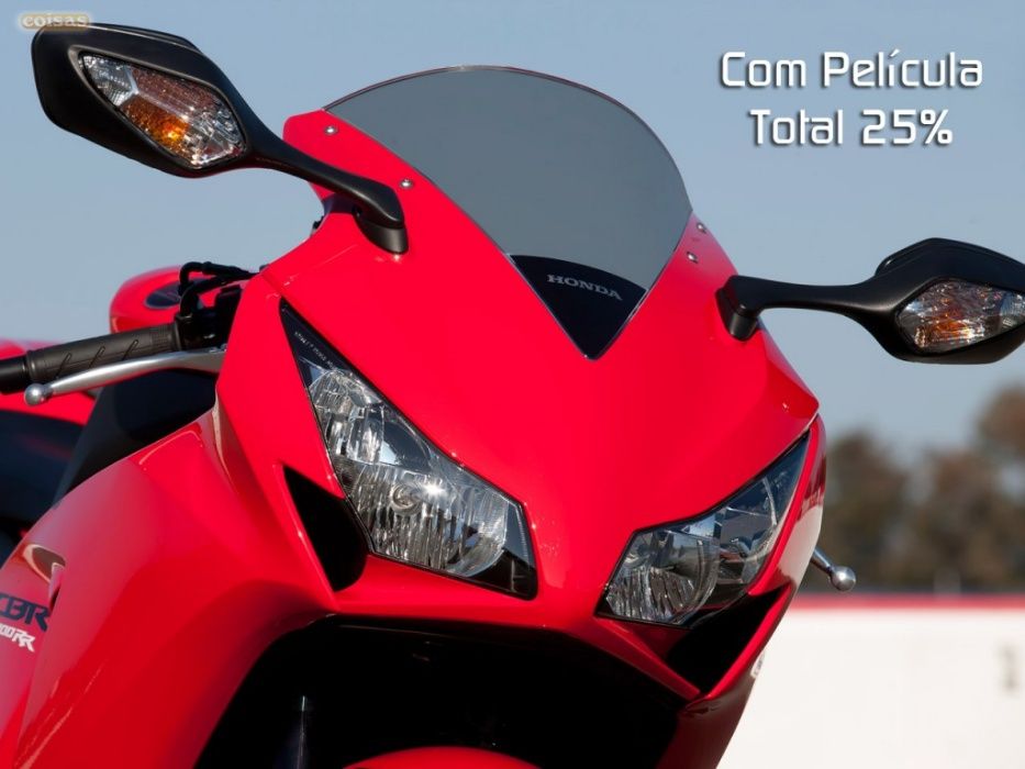 Película Translucida Preta p/ Escurecimento de Vidros Motos e Viseiras