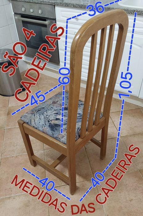 QUATRO CADEIRAS DE MESA DE JANTAR.Casa,Sala,Restaurante,Cozinha,Quarto