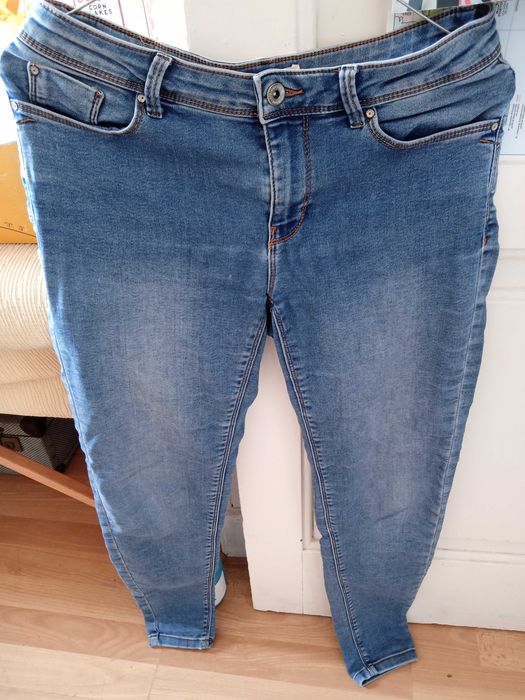 Calças de ganga Springfield+oferta Blusa Body Vive