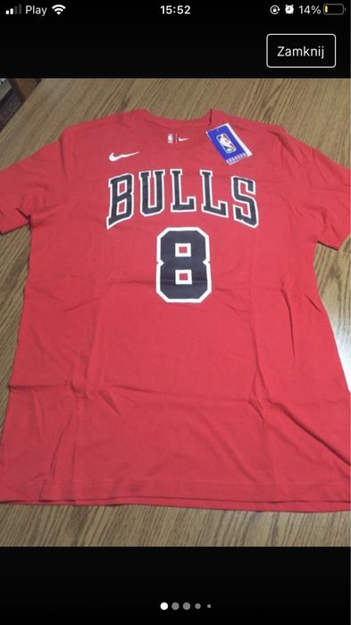 Czerwona Koszulka NBA Nike L