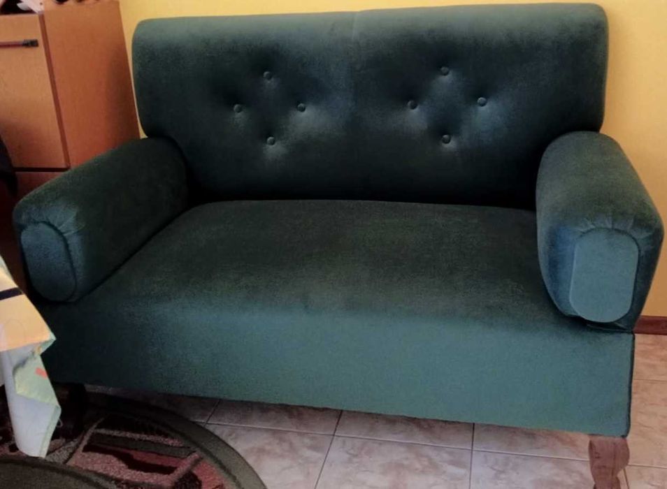 Sofa antyczna dębowa.