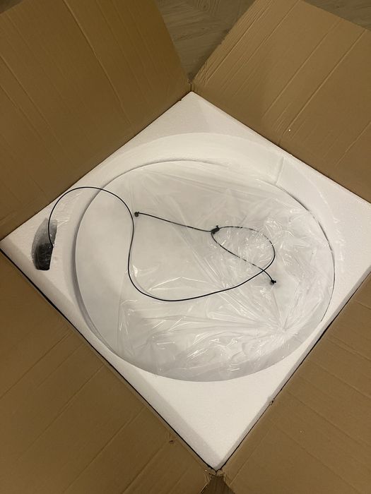 Lampa wisząca Japandi Wabi Sabi 80 cm LED – designerska, jak nowa