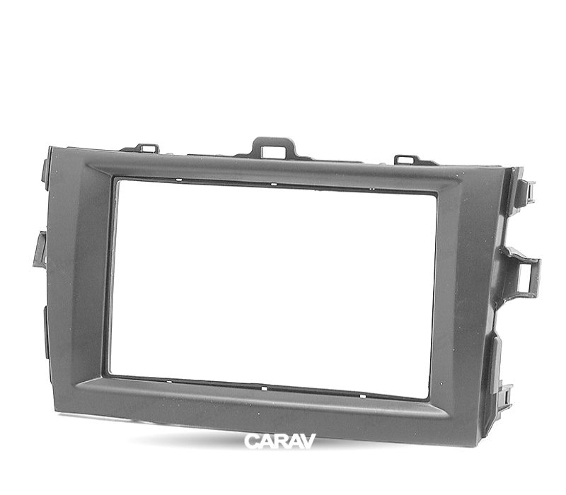 MOLDURA ADAPTADOR PRETO PARA RADIO 2-DIN PARA TOYOTA COROLLA 07-13