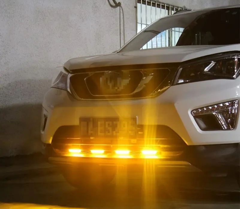 Stroboskopy LED pomarańczowe 12v ze sterownikiem  ostrzegawcze