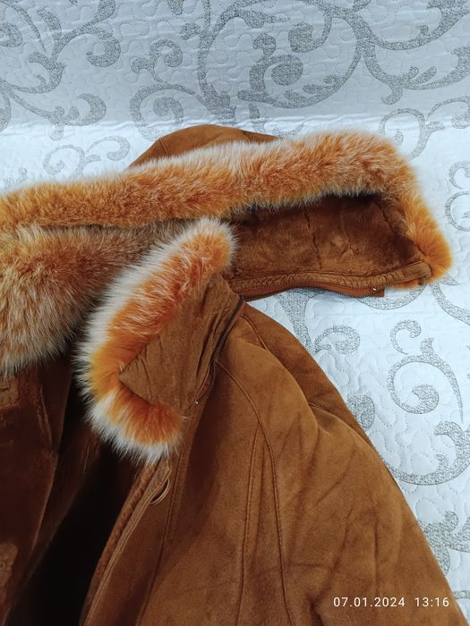 Дубленка бу р.46-48