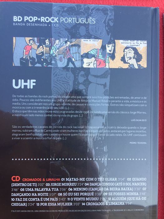 BD Pop Rock Português cd’s livros UHF GNR Heróis do mar