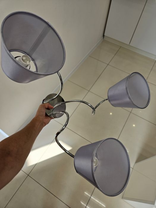 Żyrandol potrójny lampa
