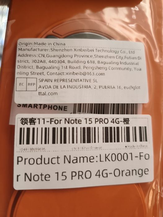 Capa Anti-choque / Armadura Redmi Note 15 Pro 4G Laranja