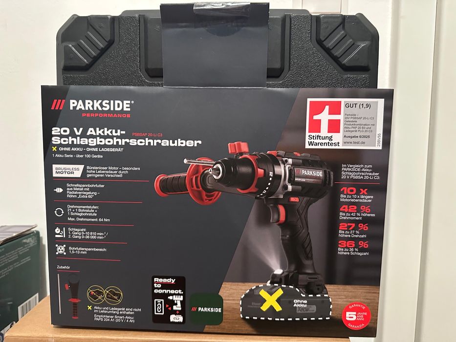 акумуляторний ударний дриль-шупуроверт Parkside Performance  20-Li C3